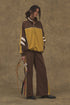 CYCLE LINE JERSEY PANTS -BROWN-
